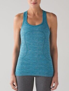 Lululemon Swiftly Tech Racerback Indian Ocean / Black size 6